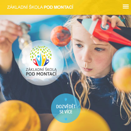 Tvorba loga, letáků a www stránek pro ZŠ Pod Montací